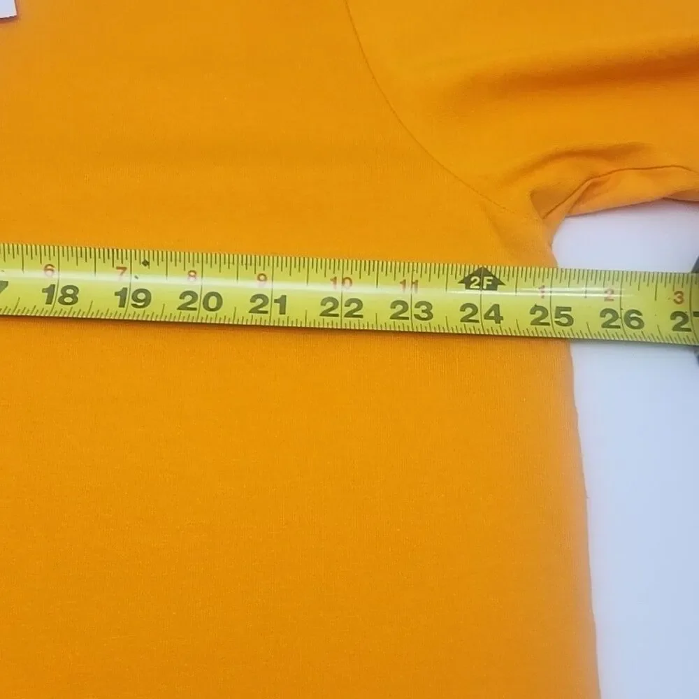 Adidas T-Shirt 90s GFX Logo Graphic Tee Orange Men Sz XL Cotton Short Sleeve NEW
